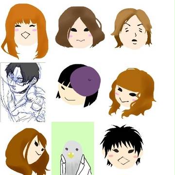 似顔絵たち