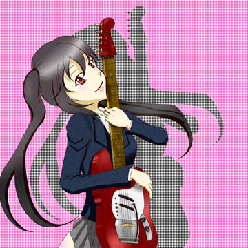 中野梓　アニメ見たことないけど描いてみた