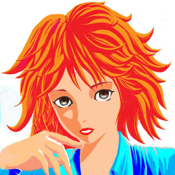 女の子のイラストつくったー