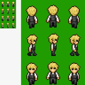 ドット絵バーテン服