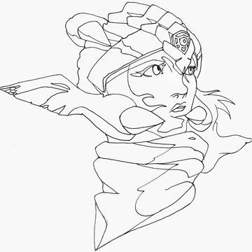 レックスSガンナー線画・塗り絵
