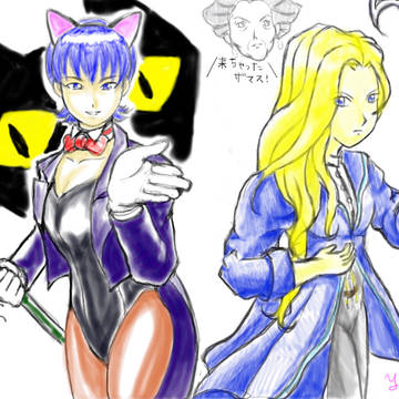 ＜絵ﾁｬ＞メル＆グリ様＜お絵描き＞
