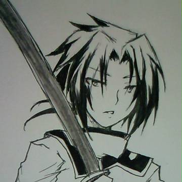 めだかボックスの宗像初描きしてみました