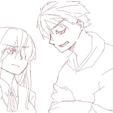 【ヘタリア】線画【ギルエリ】