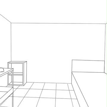 友人の部屋想像図
