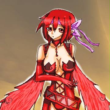 深紅の空人