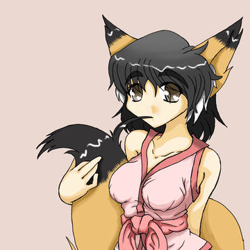 練習絵(狐っ娘)