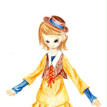カンカン帽子とカウガール