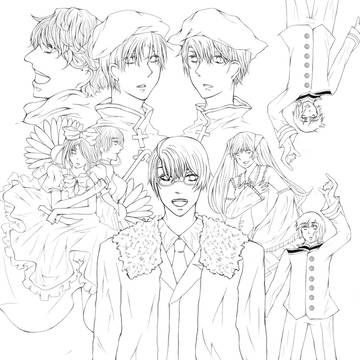 ロマヘタ集合　線画