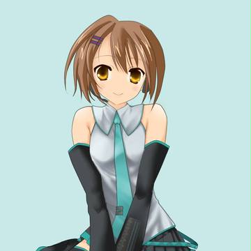 ミクコスプレした子