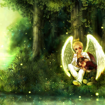 SPN demon!sam/angel!dean
