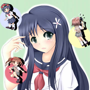 佐天さんとちびキャラ3人