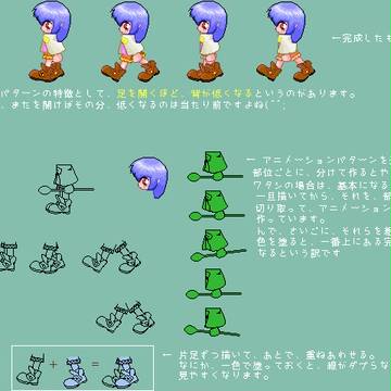 【ドット絵】歩きパターンの描き方