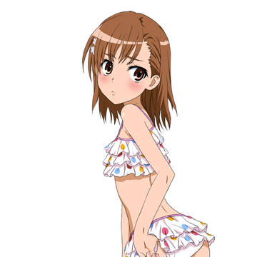 二次創作:御坂美琴水着(水玉Ver)