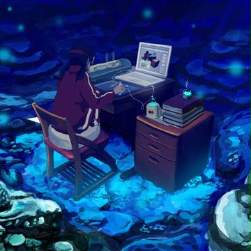 深海に一人
