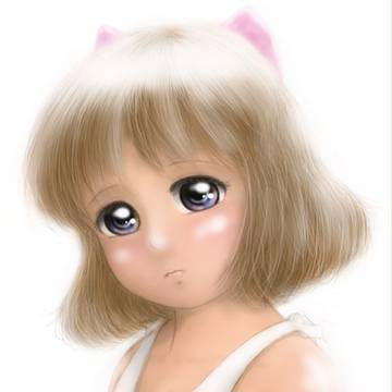 「あずきちゃん」のかおるちゃんを描きました。