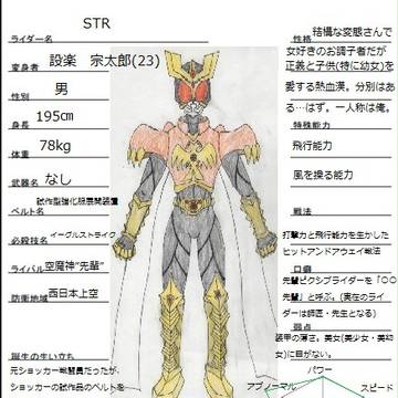 【PIXIVライダー名鑑】仮面ライダーSTR