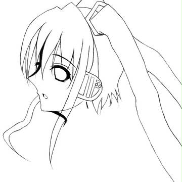 初音ミク【横顔】