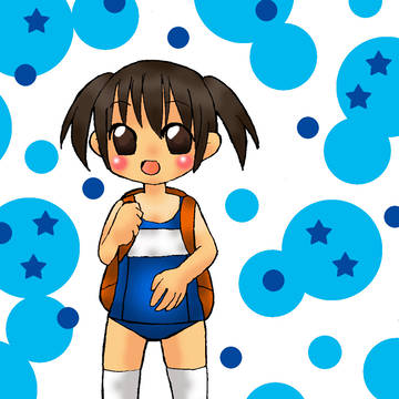 スク水ニーソ