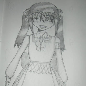 学校で描いた絵