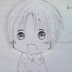 ちびがこちらを見ています