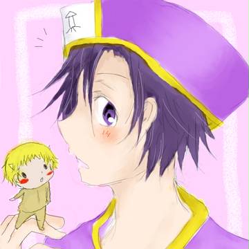 閻魔と小さい鬼男くん