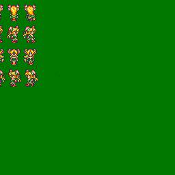 ドット絵リース歩行用グラ（RPGツクール2000）