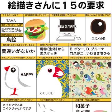 絵描きさんに15の要求