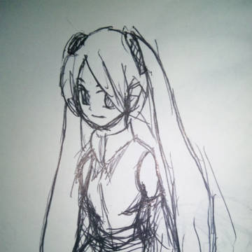 ミク“〆（▽≦。）