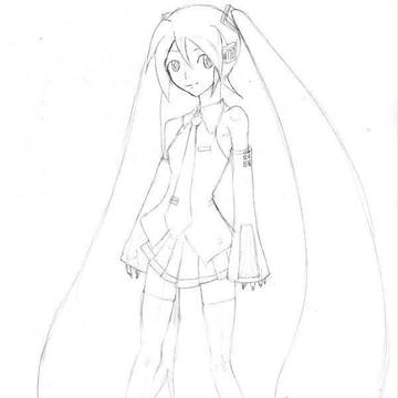 初音ミク　模写