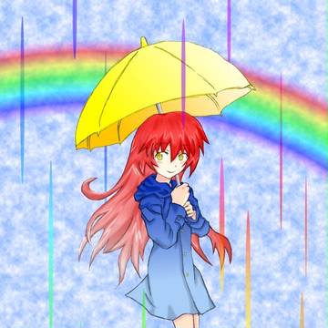 黄色い雨傘