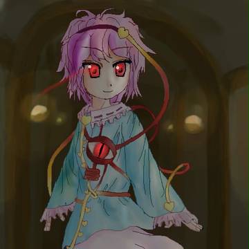 こころを見透かす真紅のひとみ