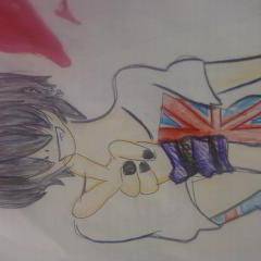 I LOVE イギリス旗