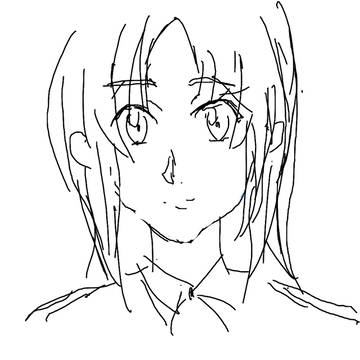 一分で描いたラフ