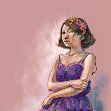 三澤先生の線画を塗ってみた