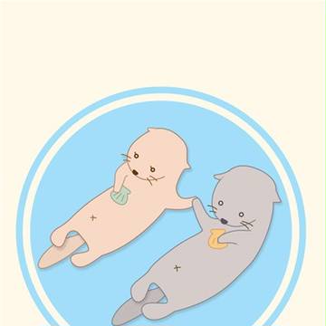 手つなぎラッコ