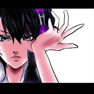 右肩の蝶で雲雀