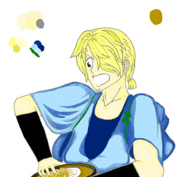コラボ用に描いた板前サンジ