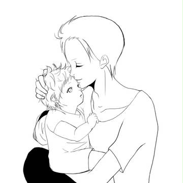 赤さんがかきたかったんだ