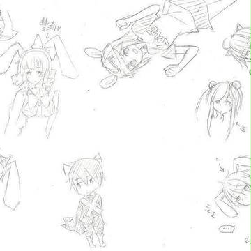 PARTY TOWN擬人化 合作畫