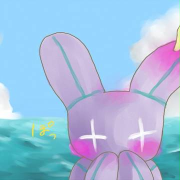 イブサと海に来ています