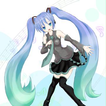 ミク描いてみた。