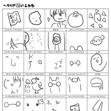 ヘタリア描ける気がしねえ
