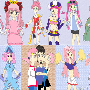 12 Pink-haired Girls