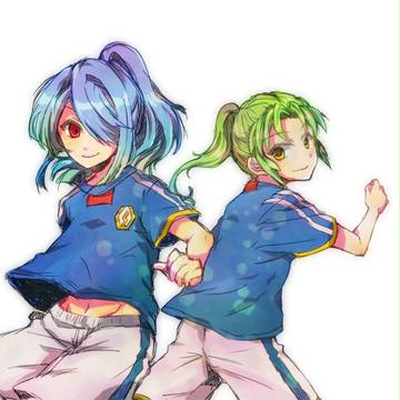 青い子と緑の子