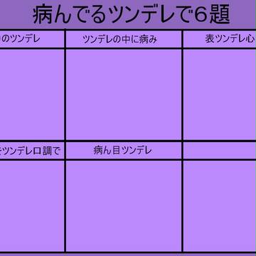 【イメレス】病んでるツンデレ６題【病ツデレ？】