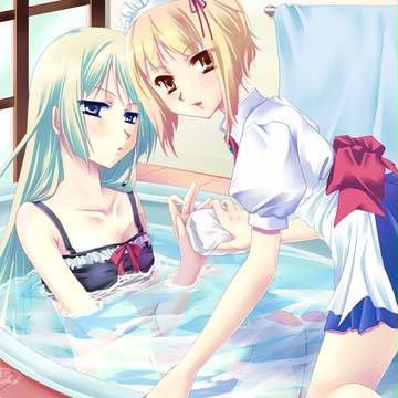 水浴び。