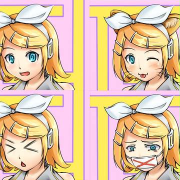 口パクソフト『ドッペル』用のイラスト描いてみたよ!!