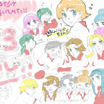 【らくがき】モブつめつめ