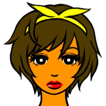 髪を切った